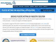 Tablet Screenshot of industrialnetting.com